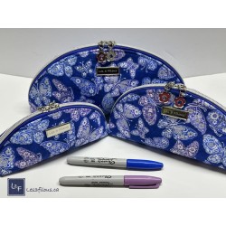 Papillons Mauves Roses avec Paillettes Argentées TIS-1767*