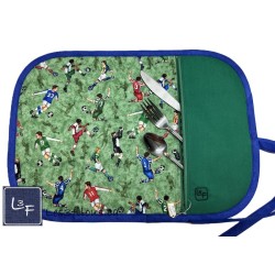 Joueurs de Soccer Sport Napperon avec Pochette Personnalisé Prêt à Broder NAP-412P
