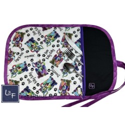 Chats Nice Kitty Napperon avec Pochette Prêt à Broder Personnalisé NAP-414P