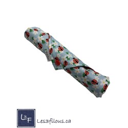 Coccinelles Pochette à Ustensiles Roulable et Réutilisable (Ustensiles inclus) UST-025p