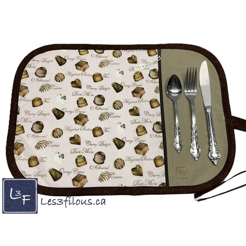 Chocolat  Napperon Prêt à Broder NAP-323P