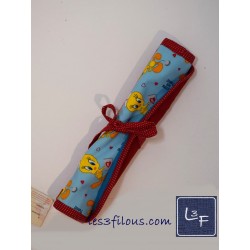 Tête de Mort Skull Squelette Napperon avec Pochette Prêt à Broder NAP-433P