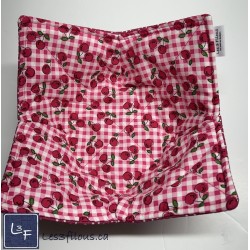 Cerises Cherry endos vert Chauffe Plat pour micro-onde BOL-231P