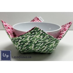 Cerises Cherry endos vert Chauffe Plat pour micro-onde BOL-231P