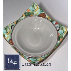 Fruits Tropicaux Chauffe Plat pour micro-onde BOL-233P