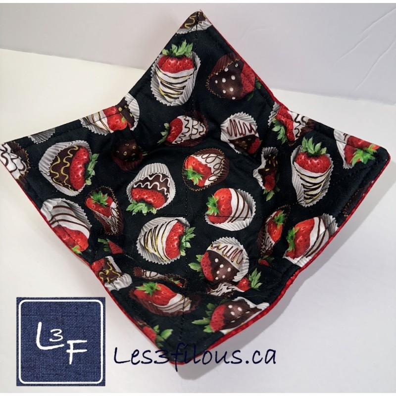 Fraises au Chocolat Chauffe Plat pour micro-onde BOL-234P