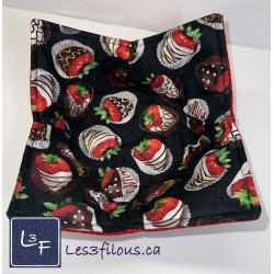 Fraises au Chocolat Chauffe Plat pour micro-onde BOL-234P