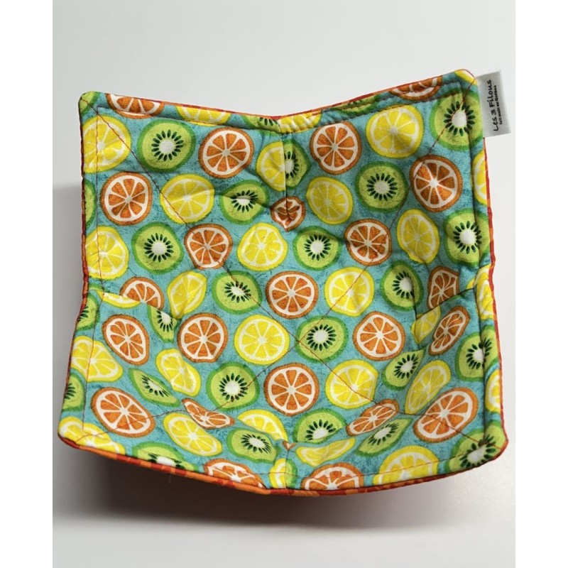 Agrumes, Citron, Orange Kiwi Chauffe Plat pour micro-onde BOL-236P