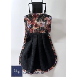 Fleurs Serviette de cuisine accrochable après la poignée du four EP-033
