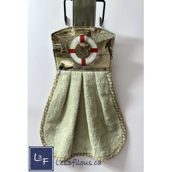 Bouée de Sauvetage Nautique Serviette de cuisine accrochable après la poignée du four EP-037