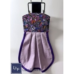 Papillons Serviette de cuisine accrochable après la poignée du four EP-040