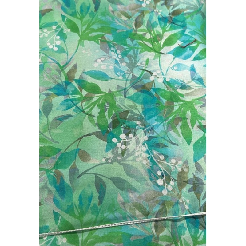 Feuille Feuillage Vert Turquoise Gris  TIS-0958