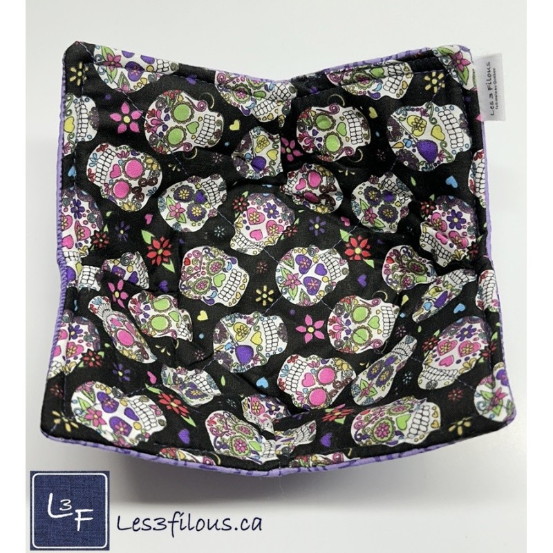 Tête de Mort Squelette Chauffe Plat pour micro-onde BOL-241P