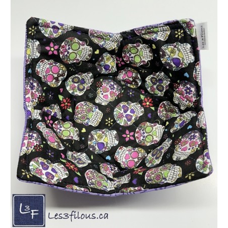 Tête de Mort Squelette Chauffe Plat pour micro-onde BOL-241P