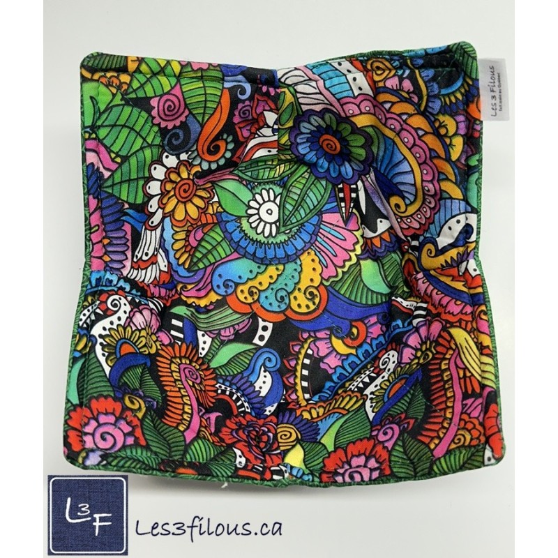 Mandala Multicouleur Chauffe Plat pour micro-onde, BOL-245