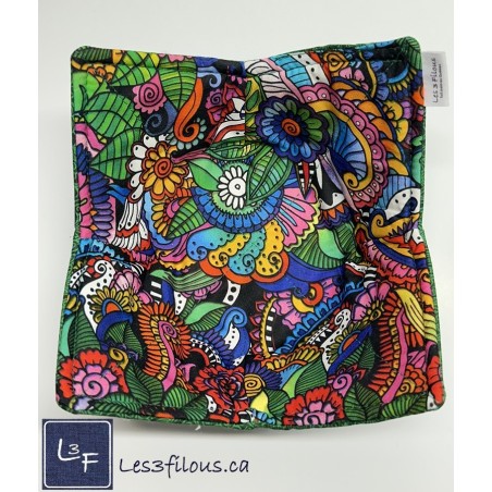 Mandala Multicouleur Chauffe Plat pour micro-onde, BOL-245