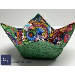 Mandala Multicouleur Chauffe Plat pour micro-onde, BOL-245