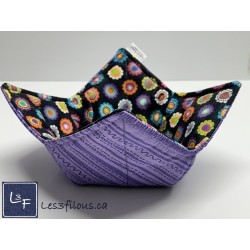 Marguerites Fleurs Chauffe Plat pour micro-onde, BOL-246P