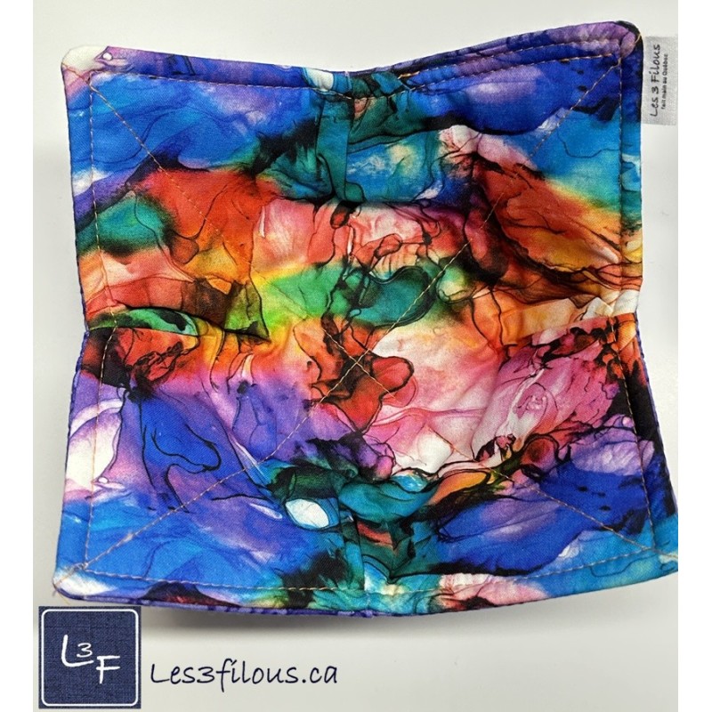 Aquarelle Multicouleur Chauffe Plat pour micro-onde, BOL-247