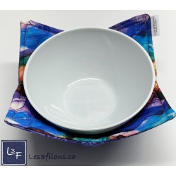 Aquarelle Multicouleur Chauffe Plat pour micro-onde, BOL-247