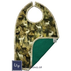 Chevreuils Bavette Bavoir pour Adulte Format REG BAA-175P