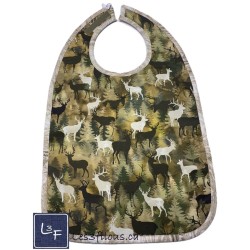 Chevreuils Bavette Bavoir pour Adulte Format REG BAA-175P