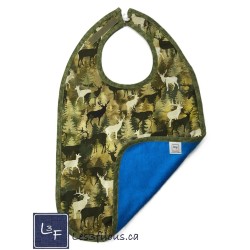 Chevreuils Bavette Bavoir pour Adulte Format REG BAA-161P