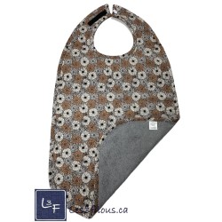 Fleurs Bavette Bavoir pour Adulte Format XL BAA-190P