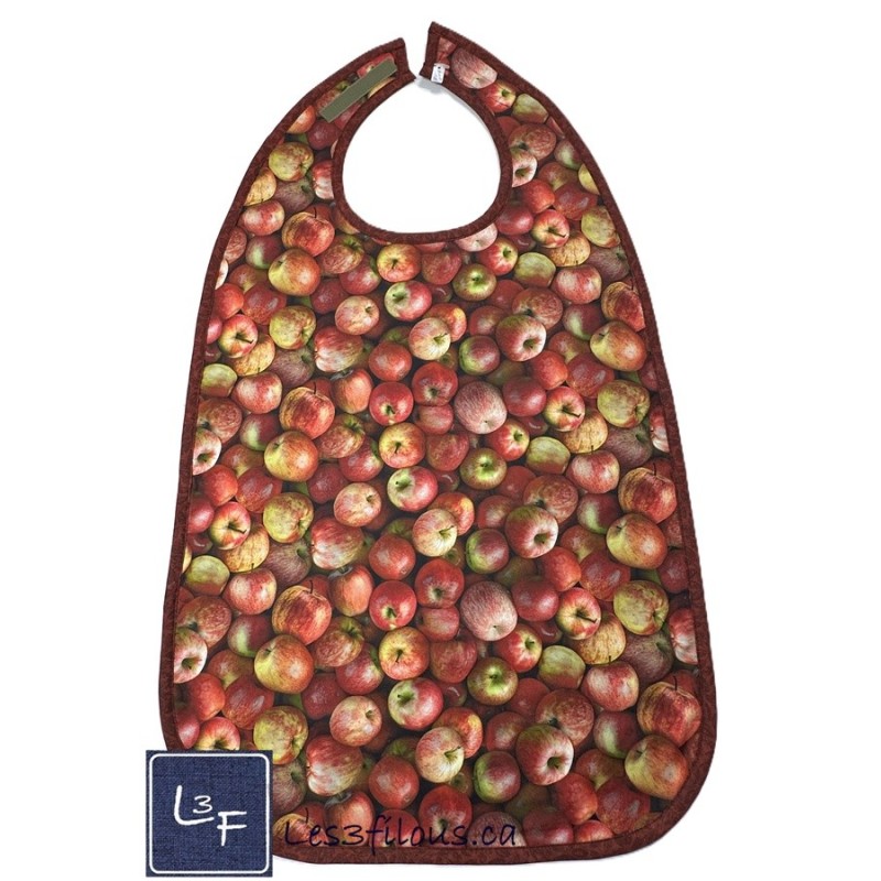 Pommes Bavette Bavoir pour Adulte Format XL BAA-198P