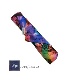 Aquarelle Pochette à Ustensiles Roulable et Réutilisable (Ustensiles inclus) UST-037)