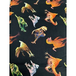 Dinosaure Préhistoie Tissu TIS-0874