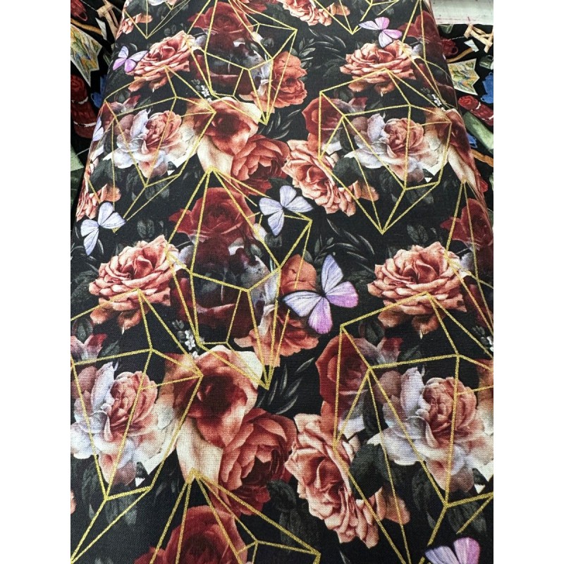 Fleurs et Papillon TIS-1036