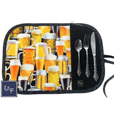 Bière Ale Brasserie Napperon avec Pochette Personnalisé Prêt à Broder NAP-468P