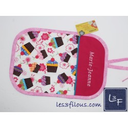 Médical Stétoscope Battements Coeur Napperon avec Pochette Personnalisé Prêt à Broder NAP-472P