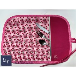 Cerises Cherry Napperon avec Pochette Personnalisé Prêt à Broder NAP-474P