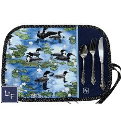 Canards Huards Napperon avec Pochette Personnalisé Prêt à Broder NAP-478P