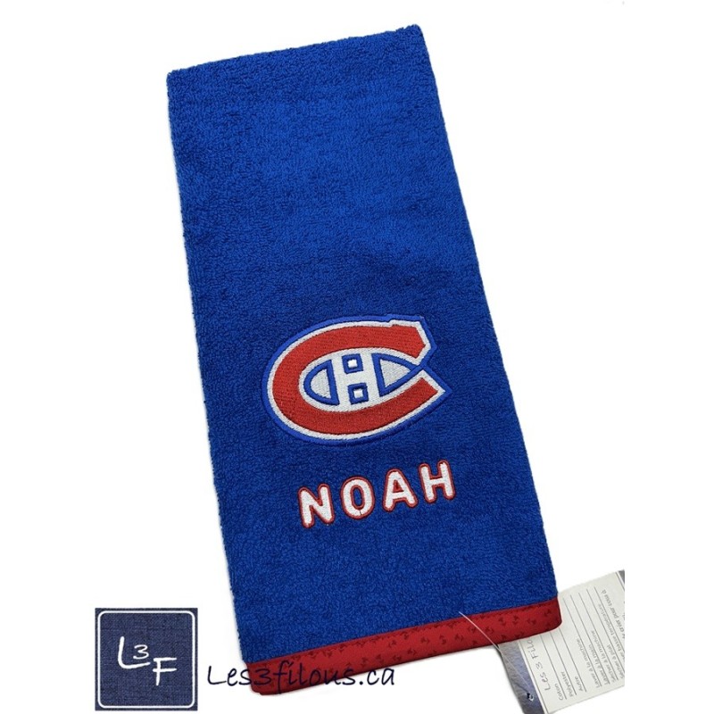 Hockey Canadiens Essuie-mains Brodé et Personnalisé ESS-031