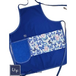 Papillons Tablier Beu avec Essuie-mains Adulte Prêt à Broder TEM-404P