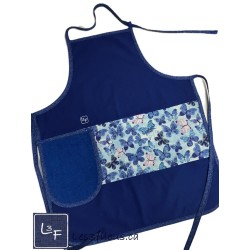 Papillons Tablier Beu avec Essuie-mains Adulte Prêt à Broder TEM-404P