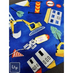 Construction Camion Grue Tissu TIS-0762*