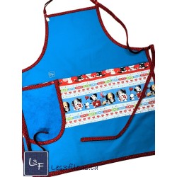 Personnel Médical Chiens Docteur Tablier avec Essuie-mains Adulte couleur Aqua Prêt à Broder TEM-457P