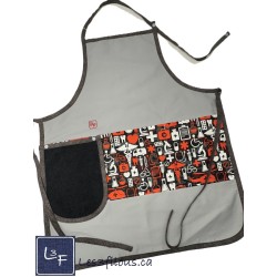 Personnel MédicaL et de la santé Tablier avec Essuie-mains Adulte couleur Aqua Prêt à Broder TEM-444P