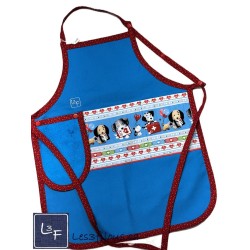 Chiens Docteur Infirmiers Médical Tablier Avec Essuie-mains Enfant Couleur Bleu prêt à Broder TEN-372P