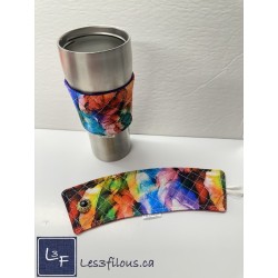 Aquarelle Manchon pour Tasse à café ( boisson chaude) réutilisable MAN-002