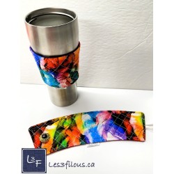 Aquarelle Manchon pour Tasse à café ( boisson chaude) réutilisable MAN-002