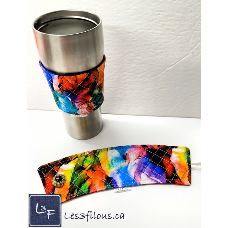 Aquarelle Manchon pour Tasse à café ( boisson chaude) réutilisable MAN-002
