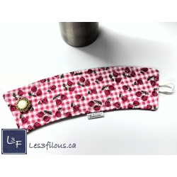 Cerises Cherry Manchon pour Tasse à café ( boisson chaude) réutilisable MAN-006