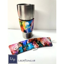 Aquarelle Manchon pour Tasse à café ( boisson chaude) réutilisable MAN-007