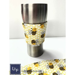 Abeilles Manchon pour Tasse à café ( boisson chaude) réutilisable MAN-004