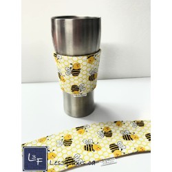 Abeilles Manchon pour Tasse à café ( boisson chaude) réutilisable MAN-004